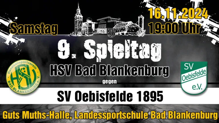 Mehr über den Artikel erfahren Wichtige Spiele und Entscheidungen am kommenden Wochenende beim HSV Bad Blankenburg