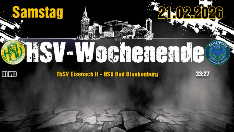 Mehr über den Artikel erfahren HSV Bad Blankenburg verliert Thüringenderby in Eisenach