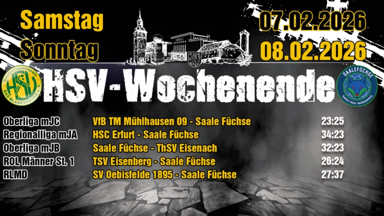 Mehr über den Artikel erfahren Handball pur: Die Saale‑Füchse und der HSV blicken auf ein intensives Wochenende zurück