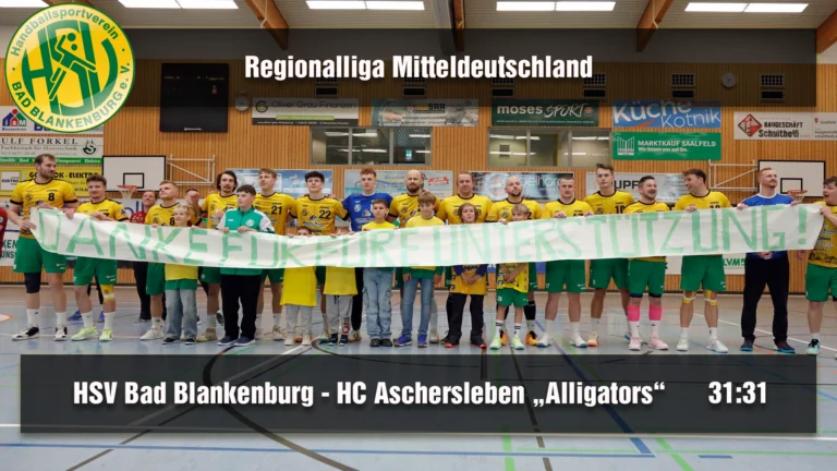 Mehr über den Artikel erfahren HSV Bad Blankenburg – HC Aschersleben 31:31 (17:16)