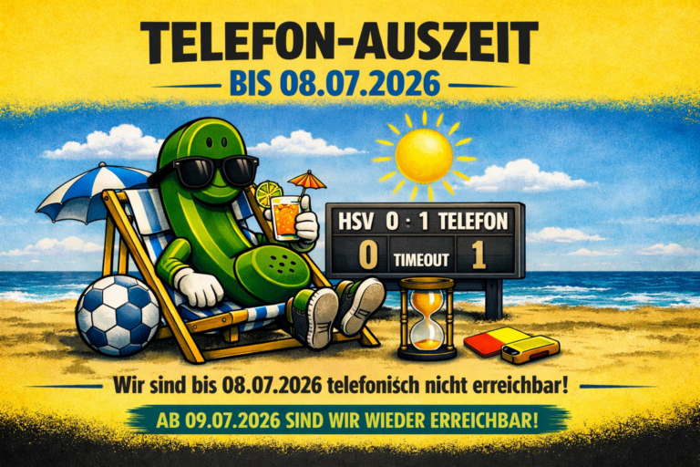 Mehr über den Artikel erfahren 📞 Wichtige Mitteilung: Telefonisch bis 08.07.2026 nicht erreichbar